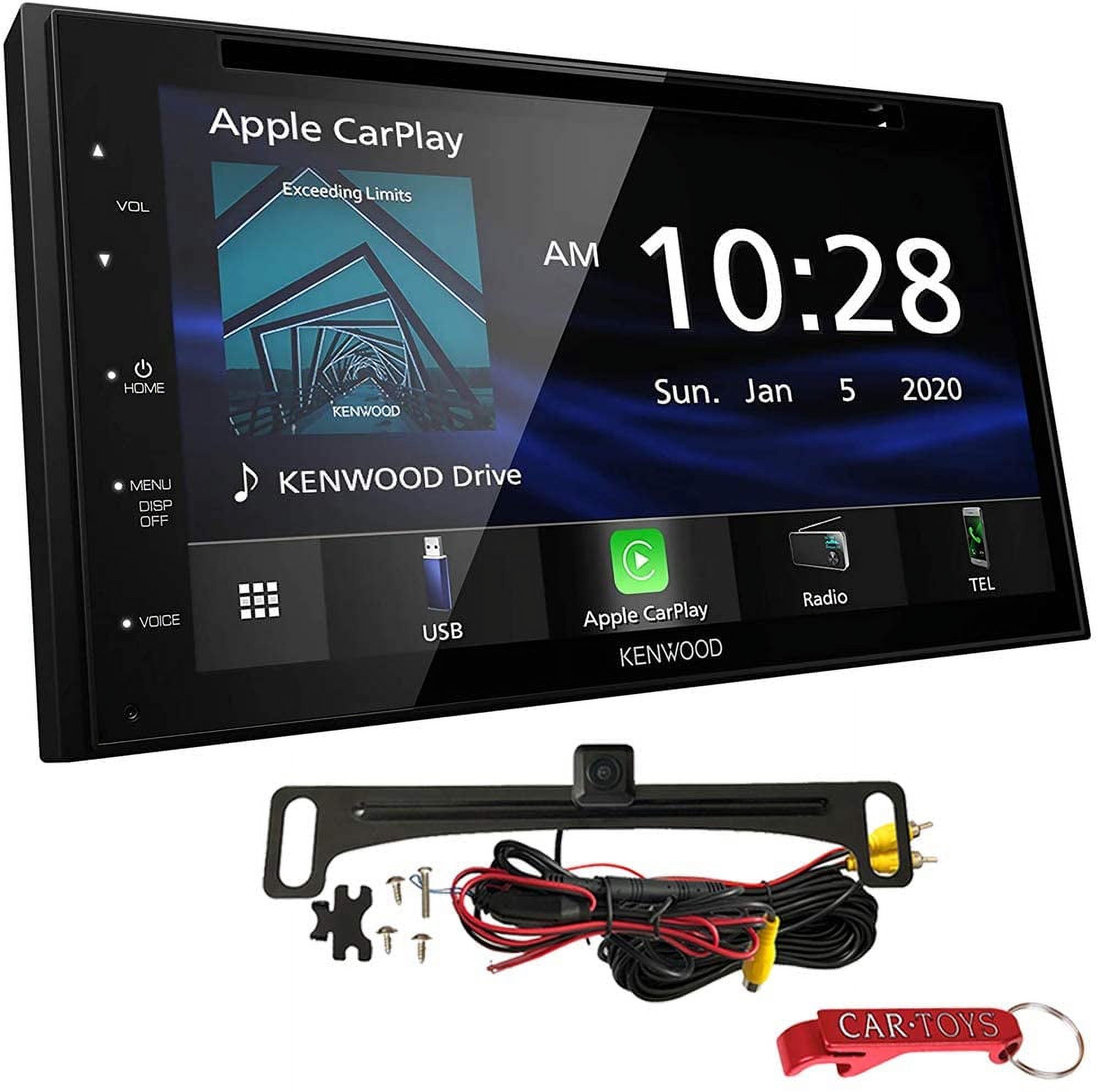 Kenwood DDX5707S 6.8" Car Stereo Safe Driver's Bundle with Voxx Backup