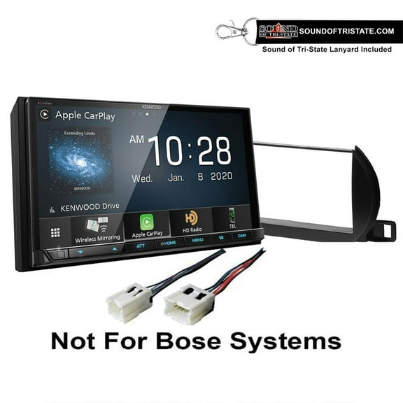 Kenwood DMX957XR 6.8" HD Digital Receiver & Install Kit Fits 02-04 Nissan Altima