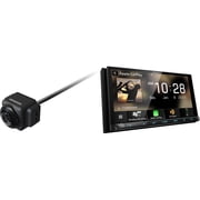 Kenwood DMX958XR KENWOOD eXcelon Bluetooth MultiMedia Receiver with CMOS-740HDLP HD Rearview Backup safety camera with License Plate Bracket Mount