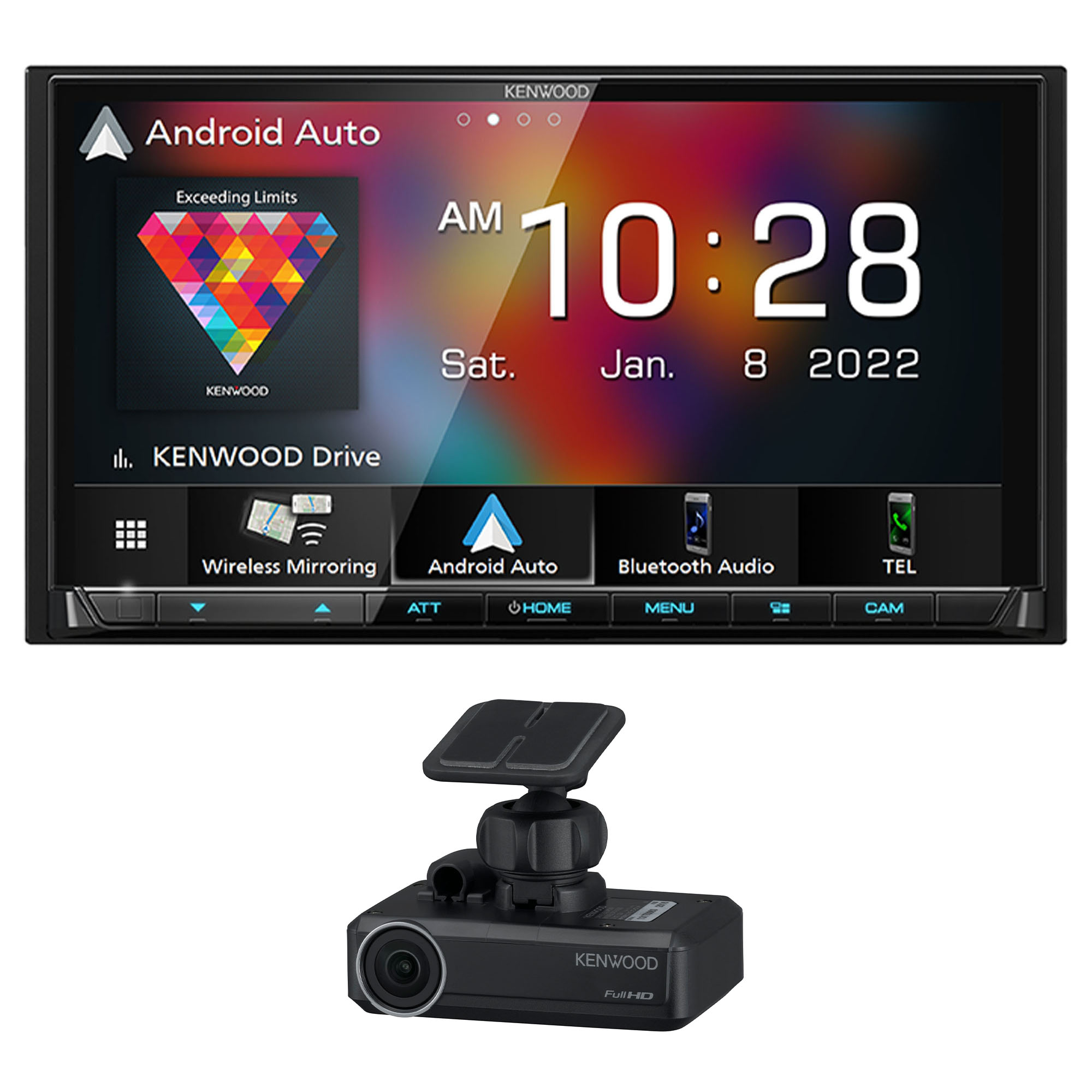Kenwood DMX9708S Double DIN Infotainment System Compatible With Apple