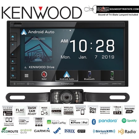 Kenwood DNR476S Navigation Receiver with License Plate Style Backup Camera
