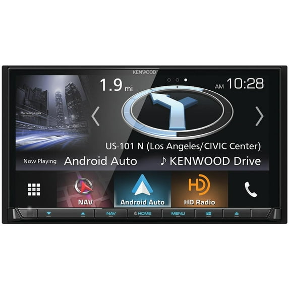 Kenwood DNX874S 6.95" Double-Din In-Dash Navigation DVD Receiver With Bluetooth, Apple Carplay, Android Auto, HD Radio & SiriusXM Ready