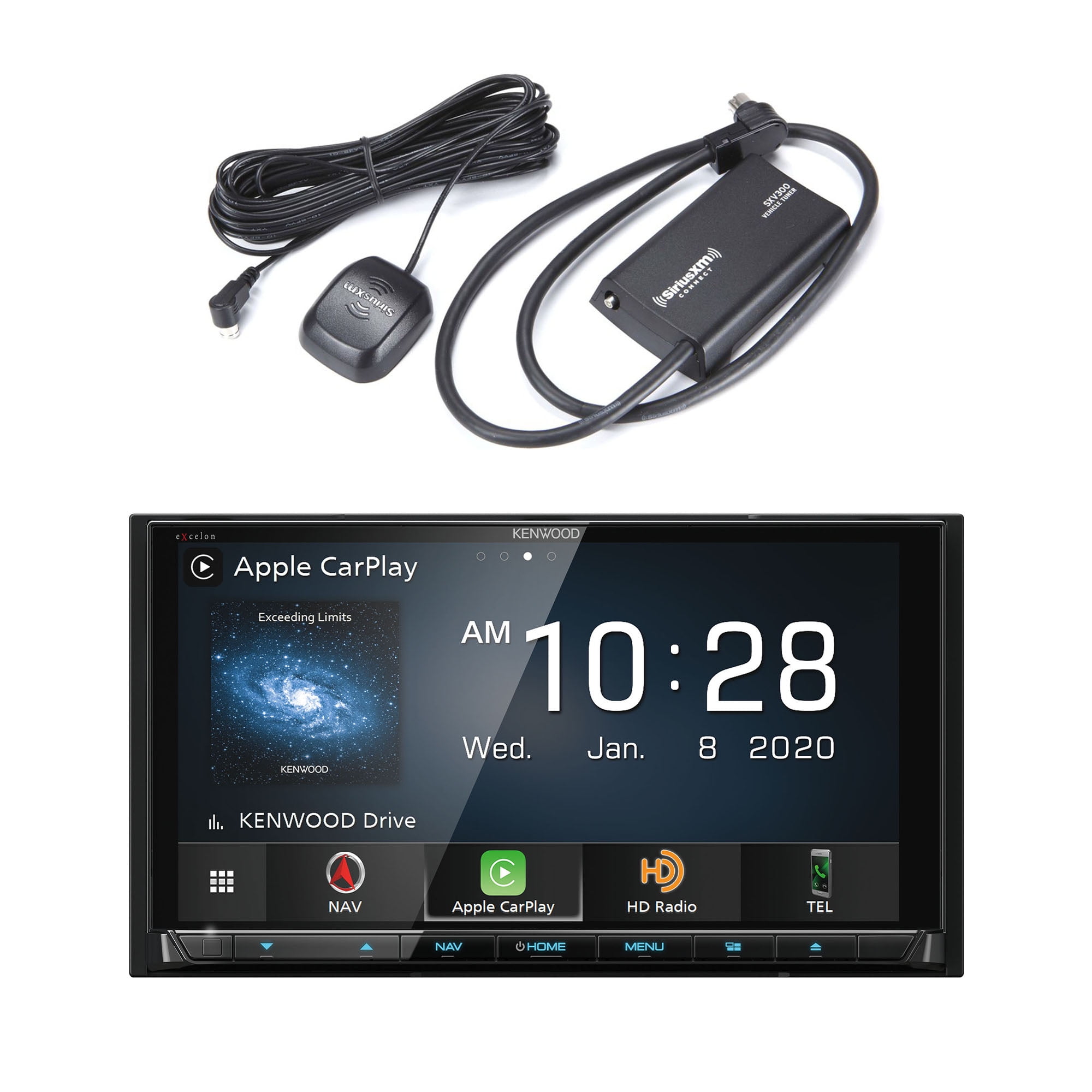 Kenwood DNX997XR Navigation Receiver Compatible With Apple CarPlay