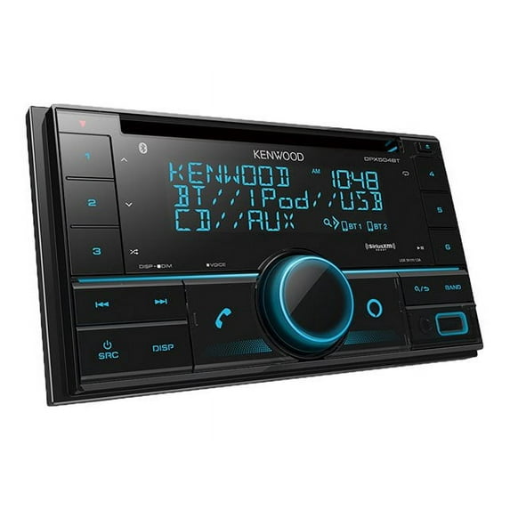 Kenwood DPX504BT Double-DIN In-Dash CD Receiver with Bluetooth and SiriusXM Ready