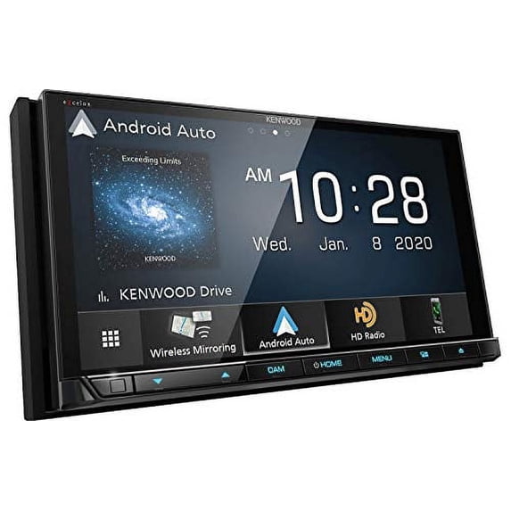 Kenwood Excelon DDX9907XR 6.8" Capacitive Touch Panel DVD Receiver with Bluetooth & HD Radio | 6.8" High Definition Monitor | With Apple CarPlay and Android Auto