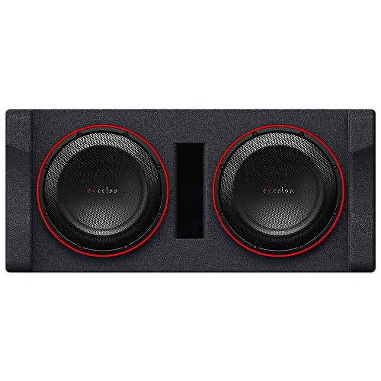 Kenwood Excelon P-XW1221DHP 2-ohm Ported Enclosure with Two 12