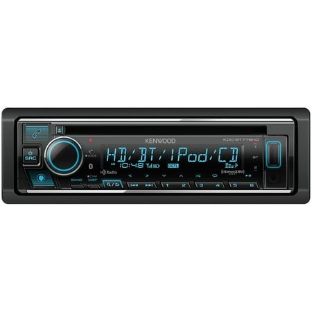 Kenwood KDC-BT778HD Single-Din in-Dash CD Receiver with Bluetooth, HD Radio, and SiriusXM Ready