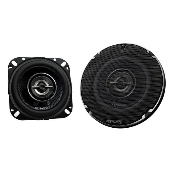 KENWOOD KFC-1098RS 4-In. 240-Watt-Max-Power 2-Way Full-Range Car Speakers, Black, 2 Pack, KFC-1098RS