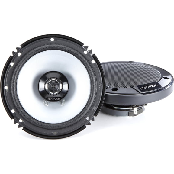Kenwood KFC-1666S 6.5" 2-Way Coaxial Car Speakers, 300W Peak, 30W RMS