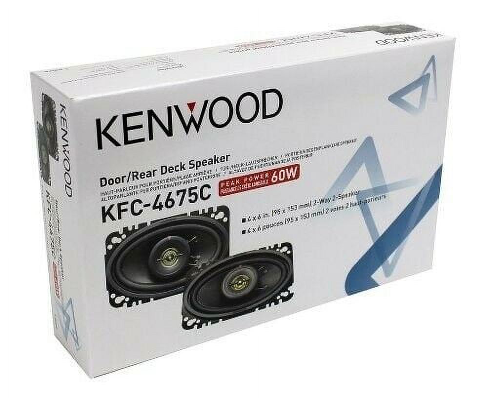 Kenwood KFC-4675C 2-Way Coaxial Car Speaker System 120W 4x6'' - image 1 of 4