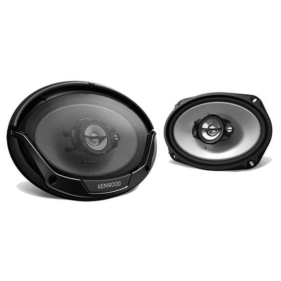 Kenwood KFC-6966S 800W Max (90W RMS) 6" x 9" 3-Way Coaxial Car Speakers
