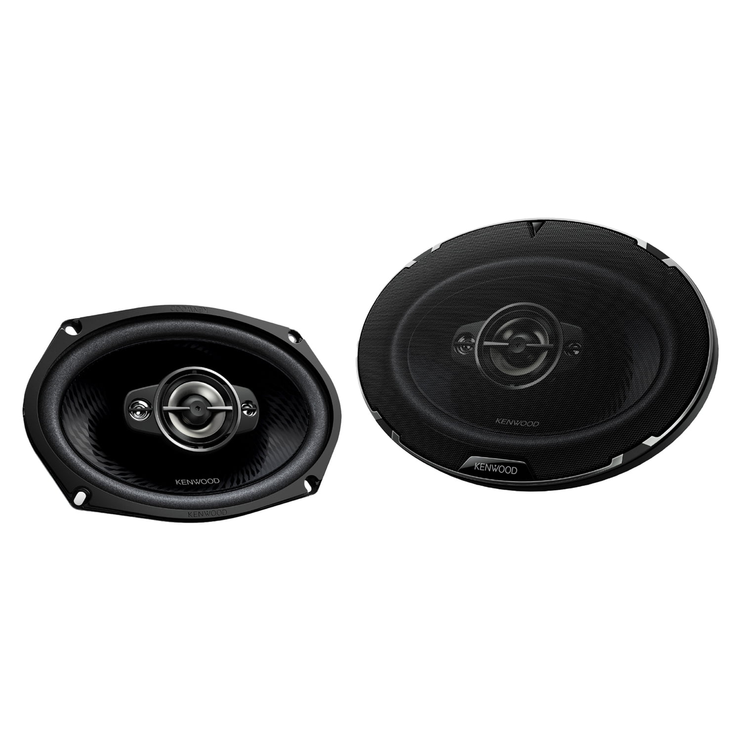 Kenwood KFC6988 6x9 inch Oval 4-Way Car Speakers - Black - Walmart.com