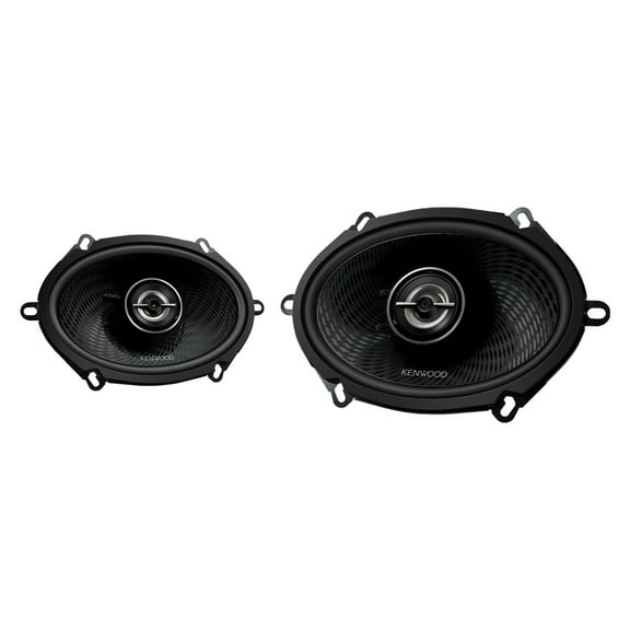 KENWOOD KFC-C5798RS Custom Fit 5-In. x 7-In. 320-Watt-Max-Power 2-Way Full-Range Car Speakers, Black, 2 Pack, KFC-C5798RS