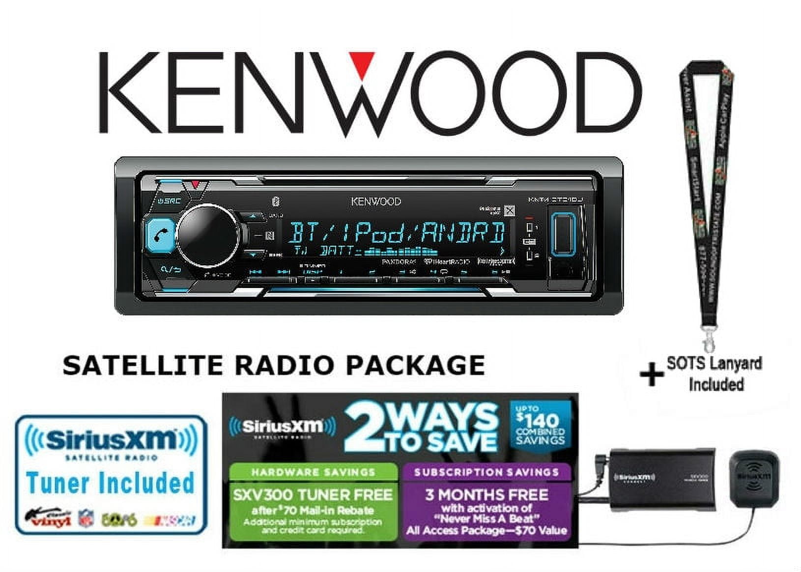 Kenwood KMMBT318U & SiriusXM SXV300V1
