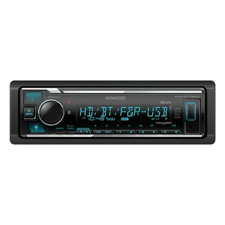 Kenwood KMM-BT732HD Digital Media Receiver with Bluetooth, HD Radio, & Alexa Built-In