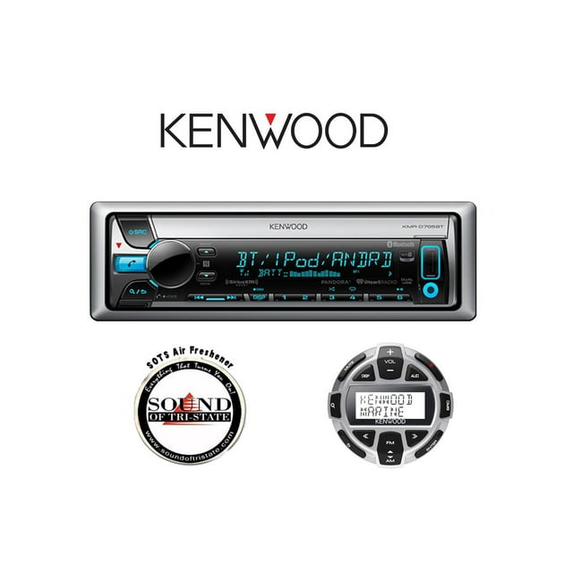 Kenwood KMRD765BT Marine CD Player w/ Built in Bluetooth & KCARC55MR