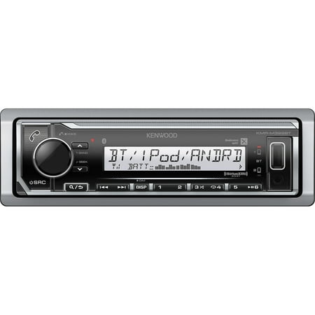 Restored Kenwood KMR-M322BT (Factory) Marine digital media receiver with Bluetooth (does not play CDs) (Refurbished)