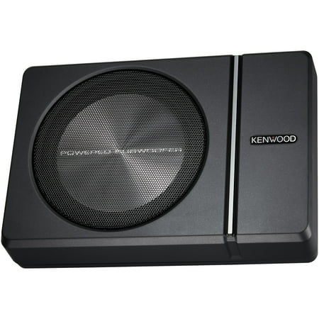 KENWOOD -Compact 8" Subwoofer with Enclosure and integrated 250W Amplifier - Black