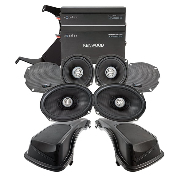 New Kenwood P-HD3FRSG-98 Front Rear Audio Package for HD Street Glide/Ultra Classic