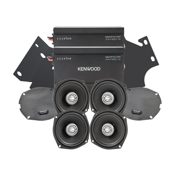 New Kenwood P-HD4UTRG-98 Front Rear Audio Package for HD Road Glide Ultra W/Tour Pak
