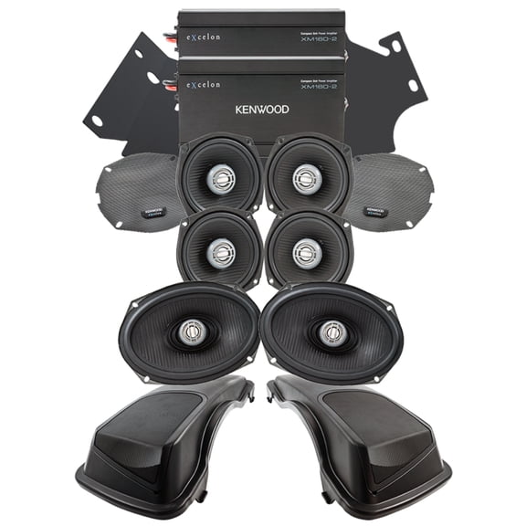 New Kenwood P-HD5RG-98 Audio Package for 1998-2013 HD Road Glide / Road Glide Ultra