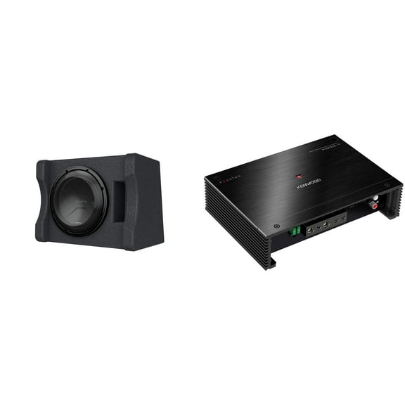 Kenwood P-XW1241S Single 12" Subwoofer in a Vented Enclosure and includes a X503-1 1000W Max Power eXcelon Class D Mono Amplifier