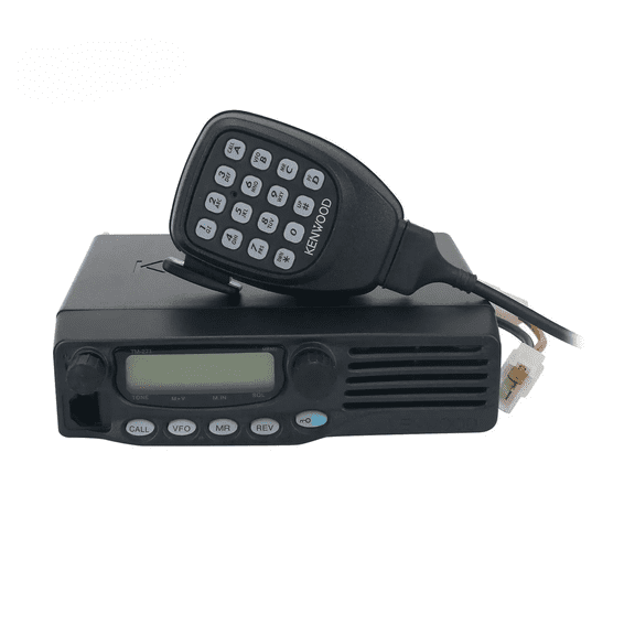 Kenwood TM-271A High-Power 60W VHF Mobile Transceiver | MIL-STD Rugged | 200 Memory Channels | Large Front Speaker & NOAA Weather Alert