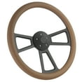 thumbnail image 1 of Kenworth - April 1997 - March 2001 18" Polished Billet & Half Wrap Steering Wheel Big Rig Truck - Tan - THB5, 1 of 1