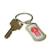 Kenworth Motors Trucks Chrome Key Chain Novelty Key Tag