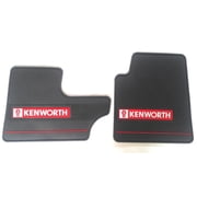 Kenworth OEM Dark Gray Rubber Floor Mats w/ Logo Fits T600/60 T800 W900 model 2006-2016 see bullet points - All-Weather /Terrain