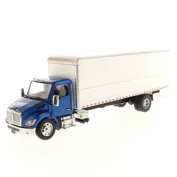 Kenworth T280 with Supreme Signature Van Truck Body Blue and White "Transport Series" 1/32 Diecast Model by Diecast Masters