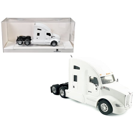 Kenworth T680 Sleeper Cab White 1/87 (HO) Scale Plastic Model Car by HO Logistics