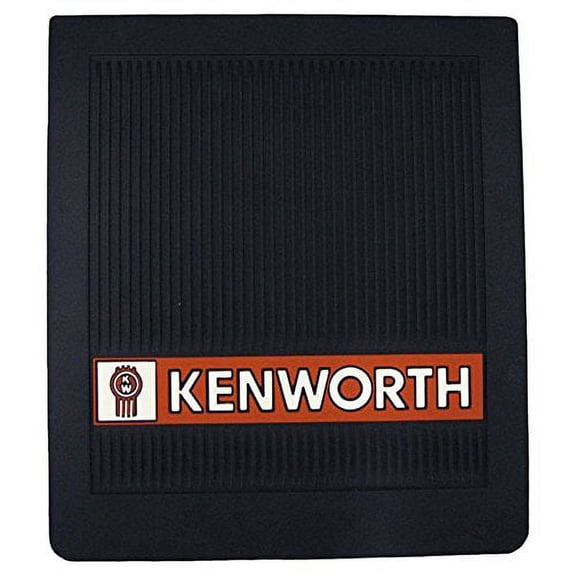 Kenworth Trucks 16" x 14" OEM Ribbed Front Fender 1/4" Thick Black Mud Flaps-Pair