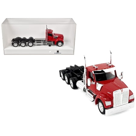 Kenworth W990 3-Axel Day Cab Red 1/87 (HO) Scale Plastic Model Car by HO Logistics
