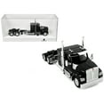 thumbnail image 1 of Kenworth W990 with Flat Top Sleeper Cab Black 1/87 (HO) Plastic Model Car by HO Logistics, 1 of 1
