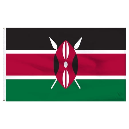 Kenya 4ft x 6ft Nylon Flag - Outdoor