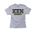 thumbnail image 1 of Kenya Archery - Olympic Games - Rio - Flag Boy's Cotton Youth Grey T-Shirt, 1 of 2