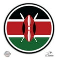 thumbnail image 1 of Kenya Flag - 3" Vinyl Sticker - For Car Laptop I-Pad Phone Helmet Hard Hat - Waterproof Decal, 1 of 1
