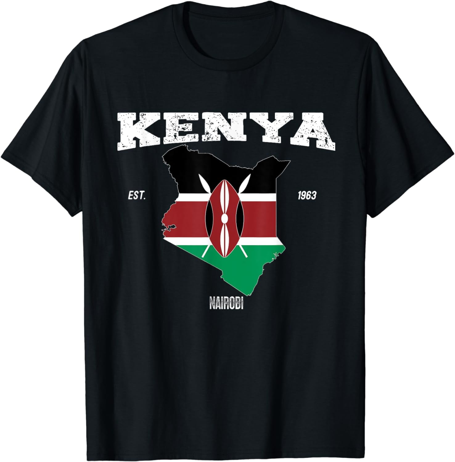 Kenya Flag, Kenya Map, Kenyan National Day 2024 TShirt