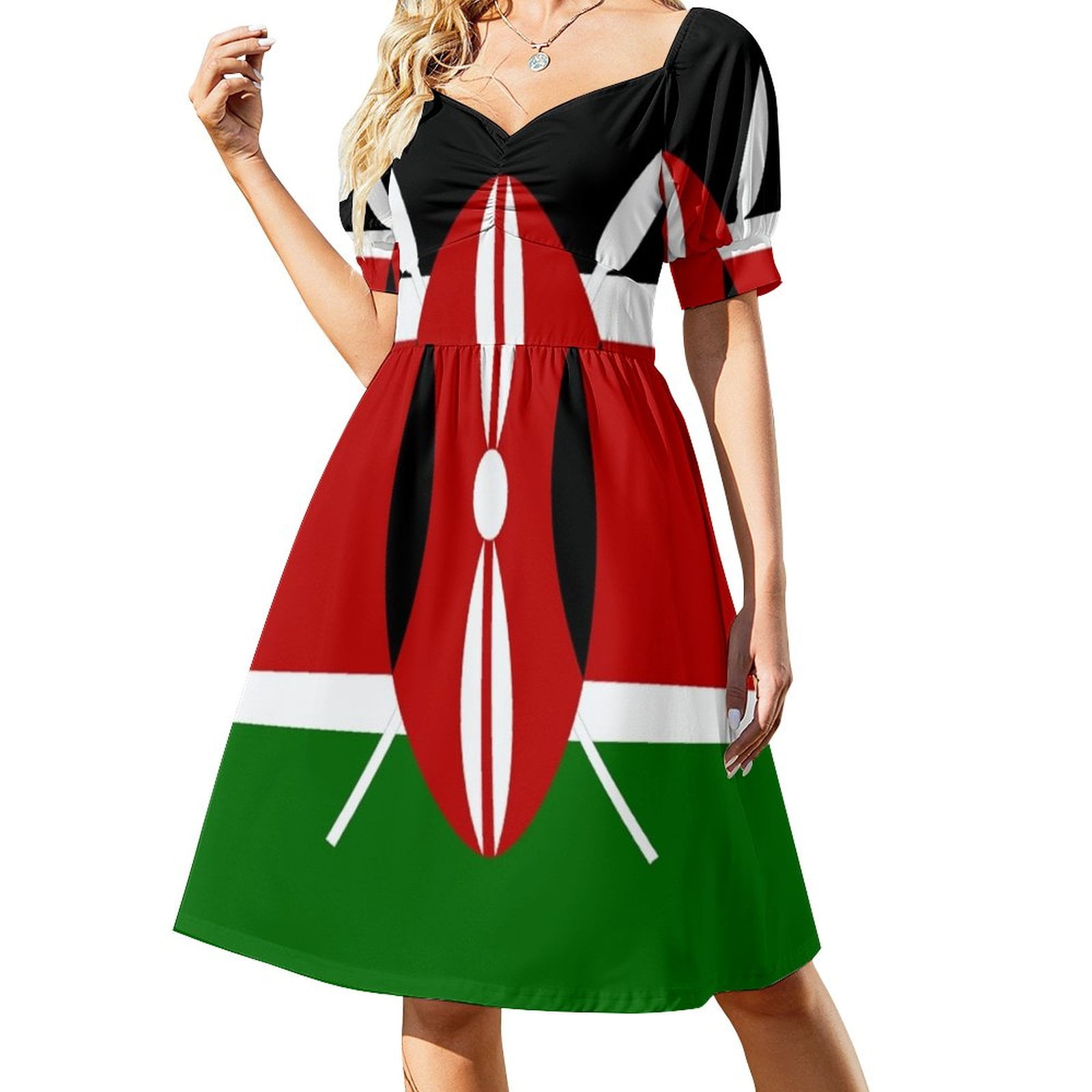 Kenya Flag T-Shirt - Kenyan Nairobi Sticker Sleeveless Dress women's  clothing trend 2024 dresses for woman 2024 Casual dresses