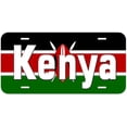 thumbnail image 1 of Kenya Flag With Country Name Novelty Car Auto License Plate, 1 of 3