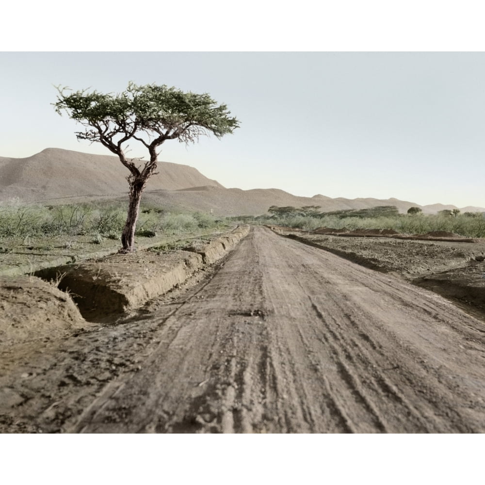 Kenya Highway 1936. Na Muddy Highway In The Rift Valley En Route To