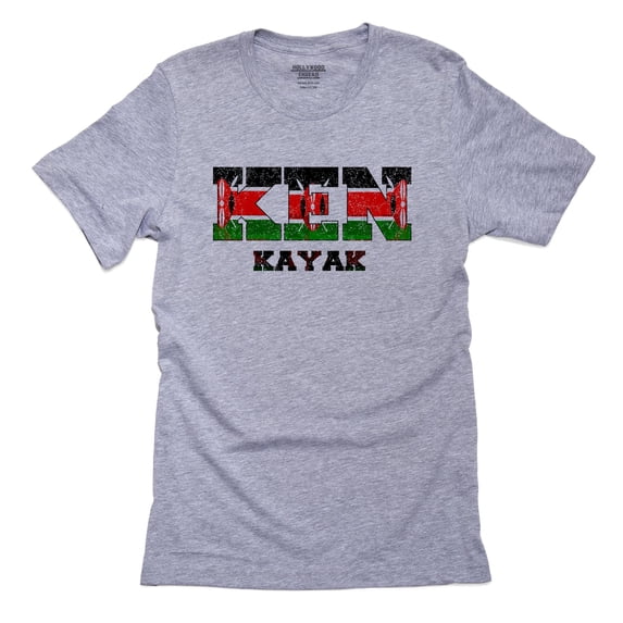 Kenya Kayak - Olympic Games - Rio - Flag Men's Grey T-Shirt