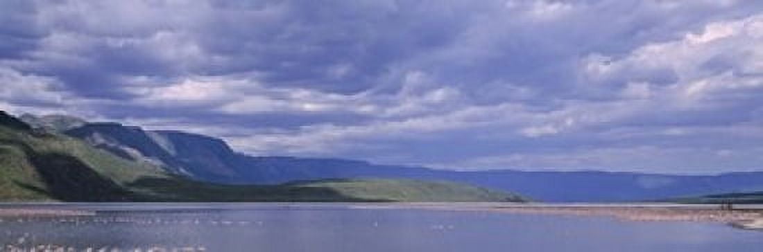 Kenya Lake Bogoria Panoramic view of hills around a lake Canvas Art - Panoramic Images (18 x 6)
