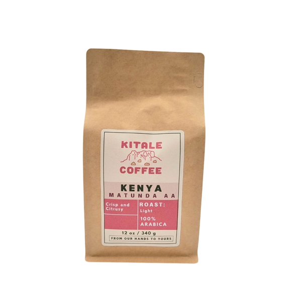 Kenya Matunda AA - Roasted by Kitale Coffee Company - Freshly Ground Coffee - 12 Ounce Bag