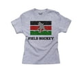 thumbnail image 1 of Kenya Olympic - Field Hockey - Flag - Silhouette Boy's Cotton Youth T-Shirt, 1 of 2