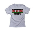 thumbnail image 1 of Kenya Rugby - Olympic Games - Rio - Flag Girl's Cotton Youth Grey T-Shirt, 1 of 2