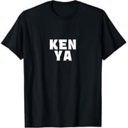 Kenya Souvenir - Kenyan Pride Letter Box Word Art T-Shirt men and women can wear, black, white, gifts