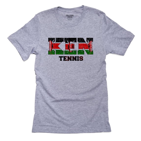 Kenya Tennis - Olympic Games - Rio - Flag Men's Grey T-Shirt
