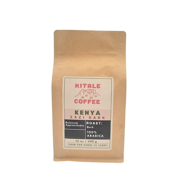Kenya Zazi AB Dark - Roasted by Kitale Coffee Company - Whole Bean Coffee - 12 Ounce Bag